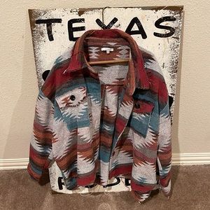 1x Western jacket. Distressed hem.